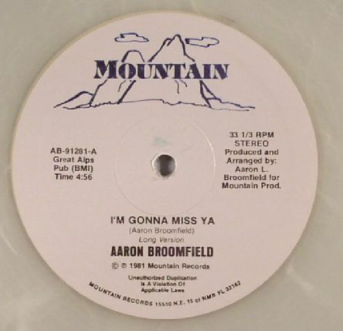 BROOMFIELD, Aaron - I'm Gonna Miss Ya
