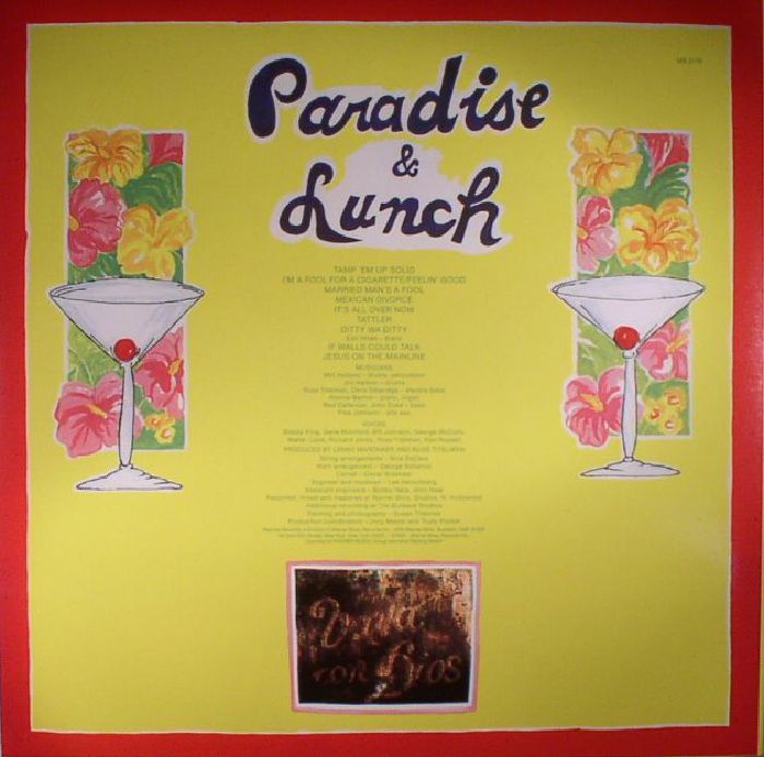 Ry COODER - Paradise & Lunch (reissue)
