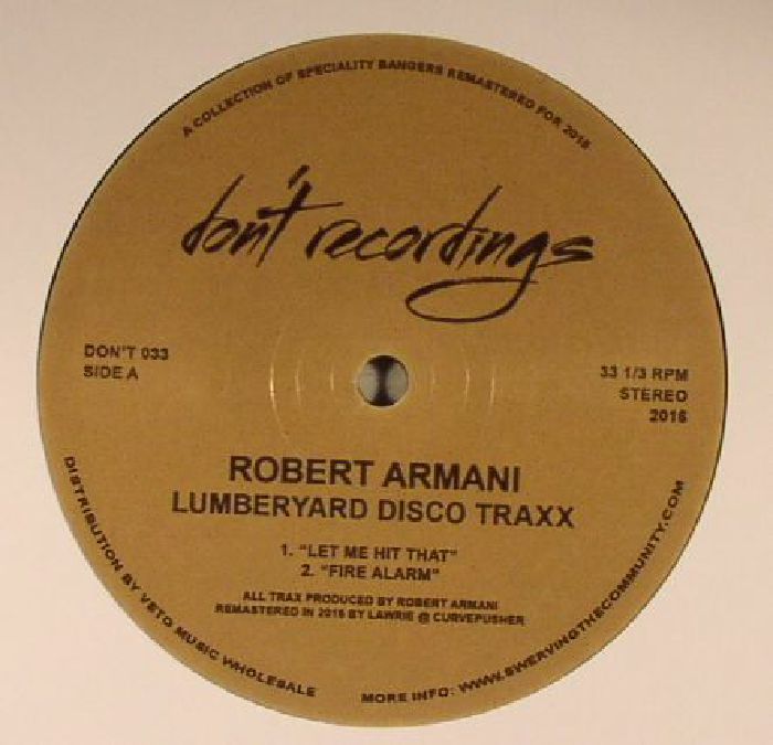 ROBERT ARMANI - Lumberyard Disco Traxx