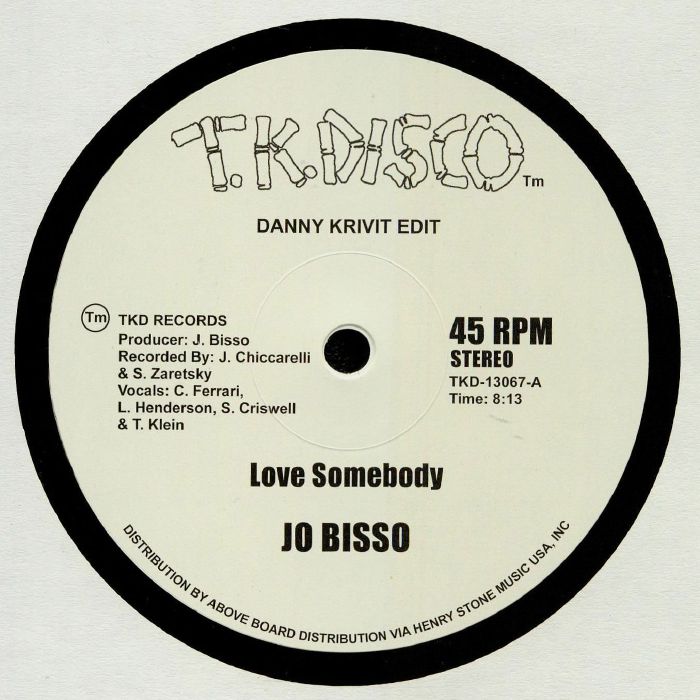 BISSO, Jo/AMANT - Love Somebody (Danny Krivit edit) (remastered)