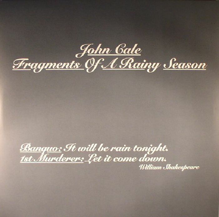 CALE, John - Fragments Of A Rainy Season (reissue)
