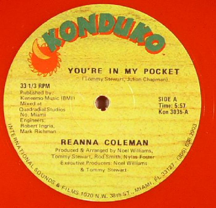 COLEMAN, Reanna - You're In My Pocket
