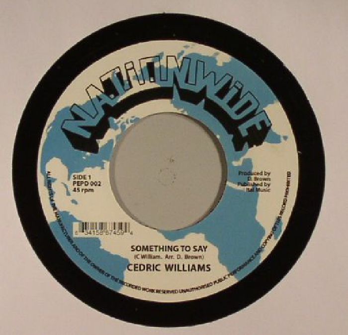 WILLIAMS, Cedric - Something To Say