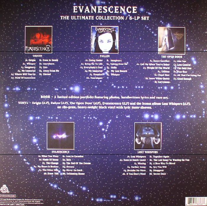 evanescence the ultimate collection 