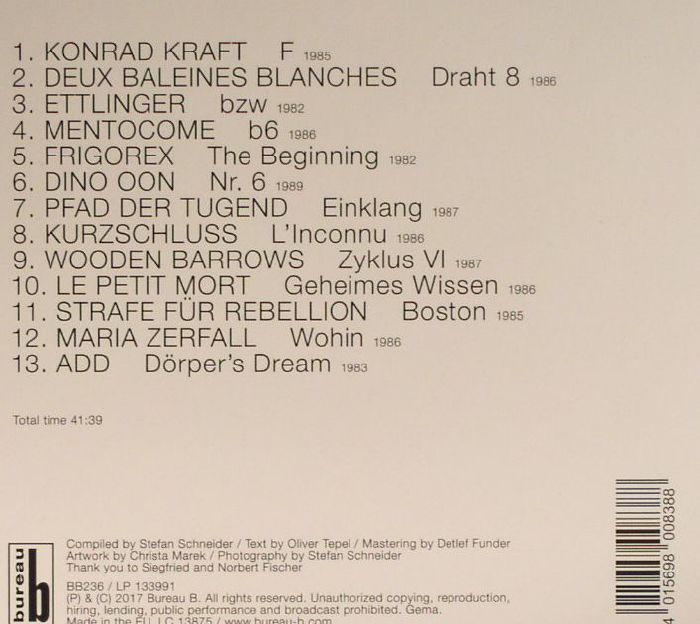 VARIOUS - Sammlung (Elektronische Kessettenmusik Dusseldorf 1982-1989)