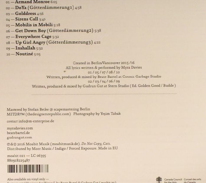 DAVIES, Myra/BEATE BARTEL/GUDRUN GUT - Sirens