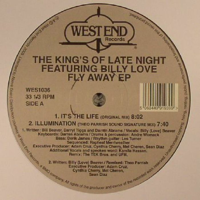KINGS OF THE LATE NIGHT, The feat BILLY LOVE - Fly Away EP (remastered)
