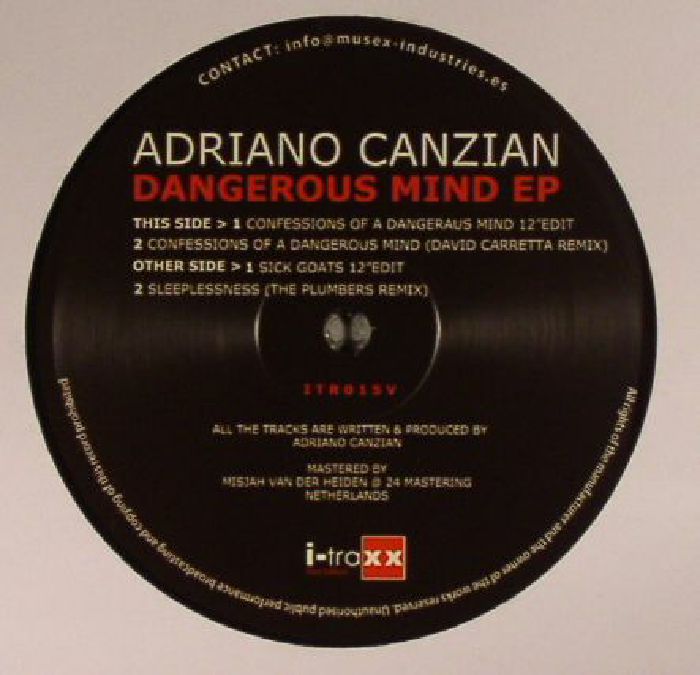 CANZIAN, Adriano - Dangerous Mind EP