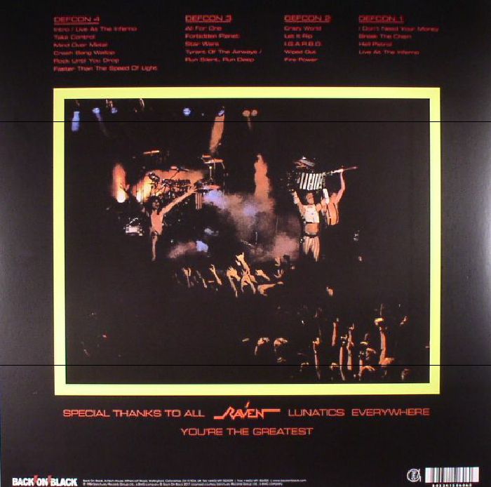 RAVEN Live At The Inferno (reissue) vinyl at Juno Records.