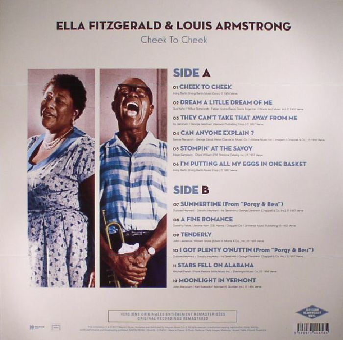 Ella Fitzgerald Louis Armstrong Cheek To Cheek Vinyl At Juno Records