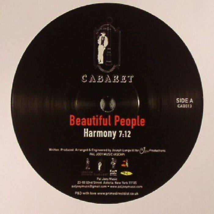 BEAUTIFUL PEOPLE - Harmony (reissue) (Record Store Day 2017)
