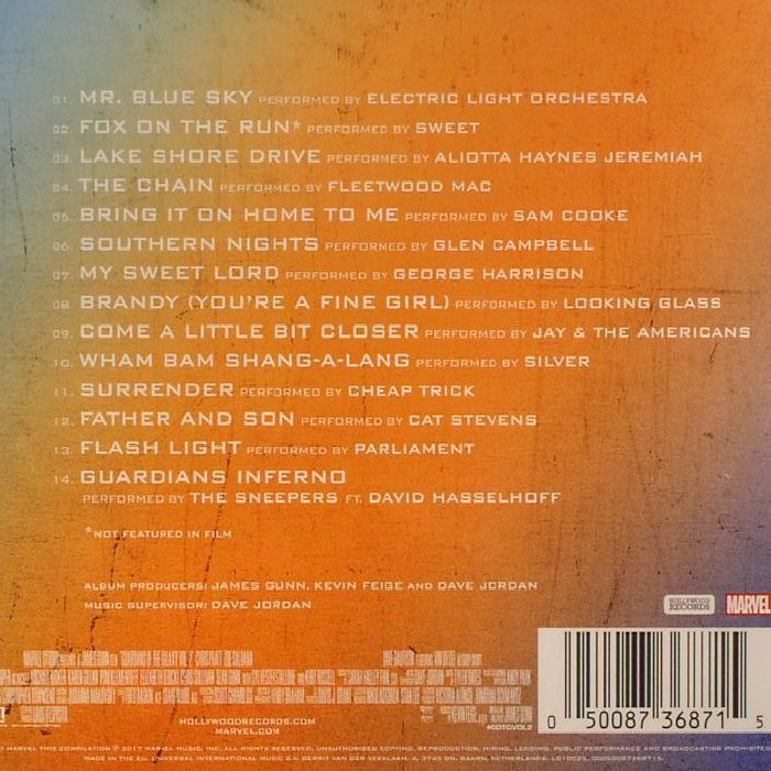 guardians of the galaxy vol 2 soundtrack tracklist