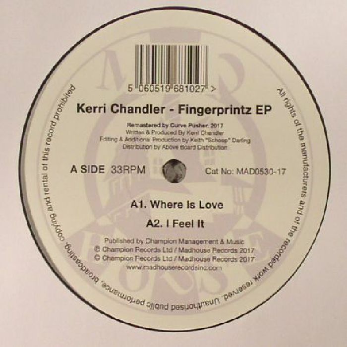 CHANDLER, Kerri - Fingerprintz EP
