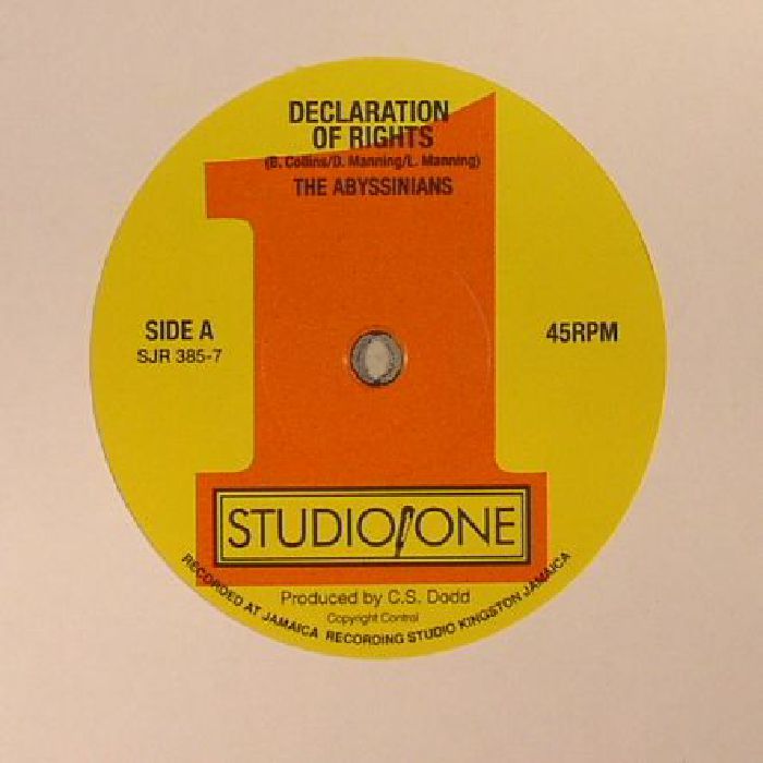 ABYSSINIANS, The/SOUND DIMENSION - Declaration Of Rights