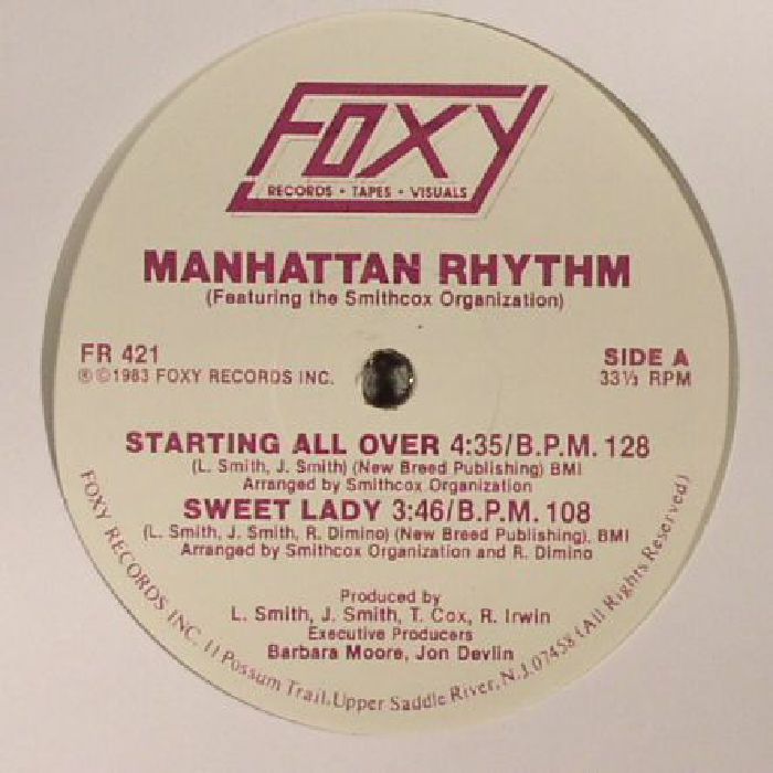 MANHATTAN RHYTHM feat THE SMITHCOX ORGANISATION - Manhattan Rhythm (reissue)
