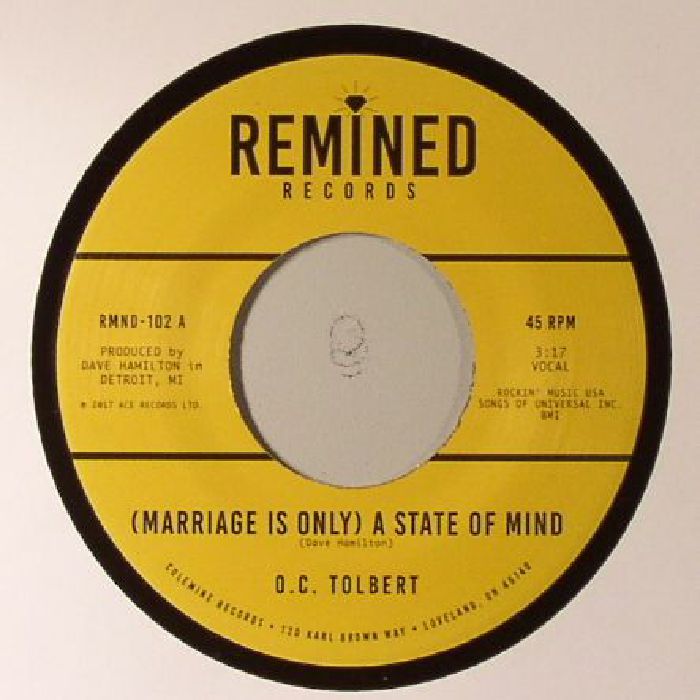 TOLBERT, O C/DAVE HAMILTON - (Marriage Is Only) A State Of Mind