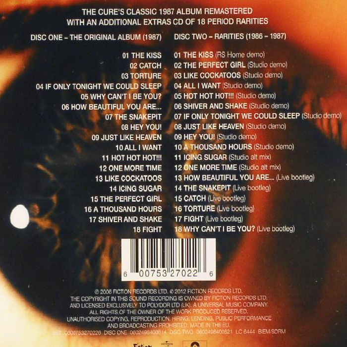 CURE, The - Kiss Me Kiss Me Kiss Me