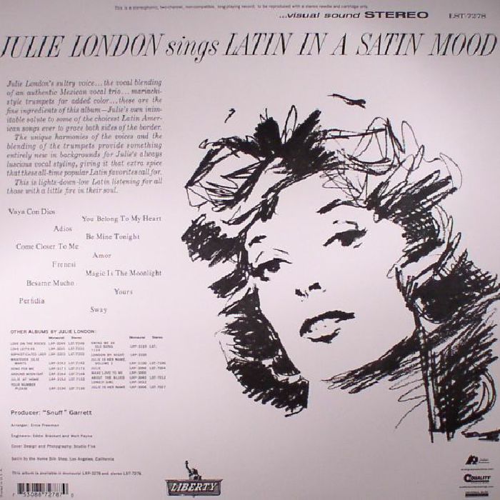 Julie LONDON - Julie London Sings Latin In A Satin Mood (Fantasy