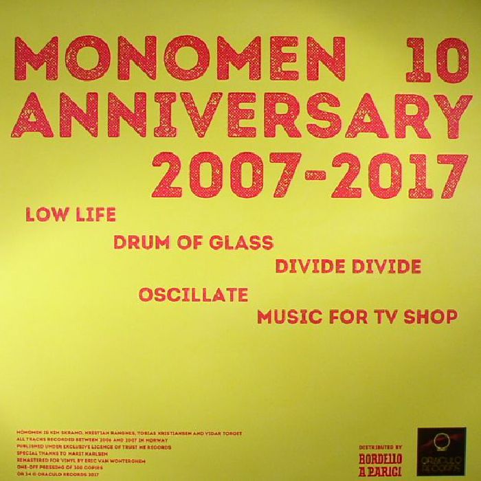 MONOMEN - Monomen 10 Anniversary 2007-2017