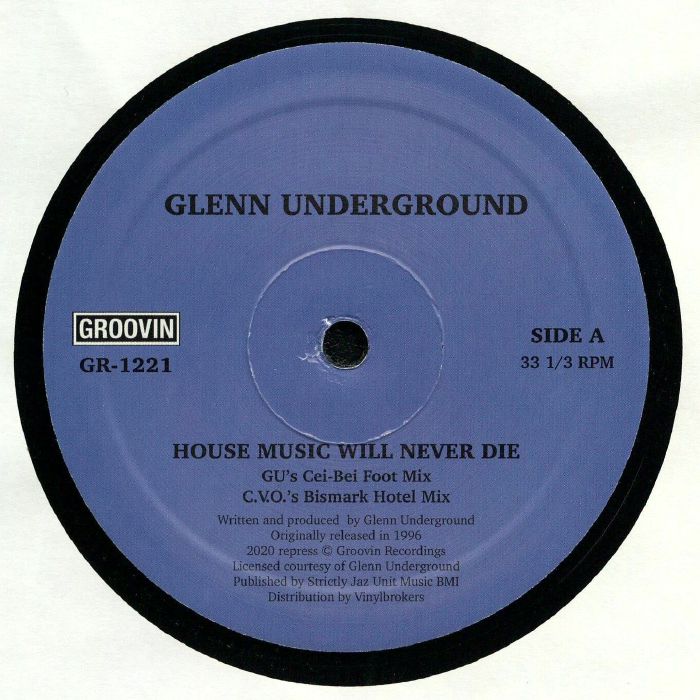 UNDERGROUND, Glenn - House Music Will Never Die