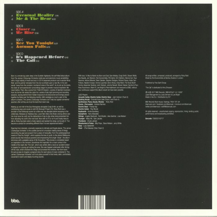 JAMES L'ESTRAUNGE ORCHESTRA, The - Eventual Reality
