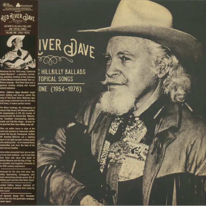 RED RIVER DAVE - Authentic Hillbilly Ballads & Topical Songs: Vol 1 1954-1976