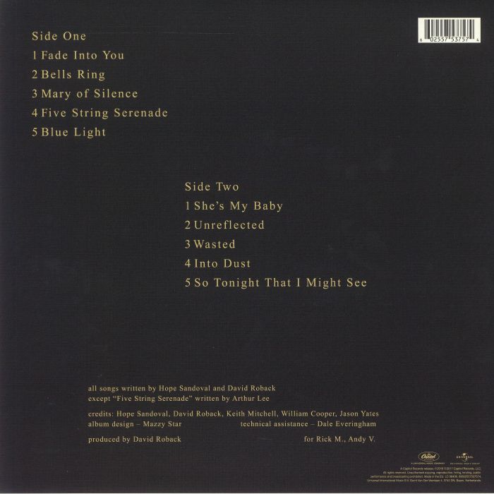 MAZZY STAR - So Tonight That I Might See (remastered)