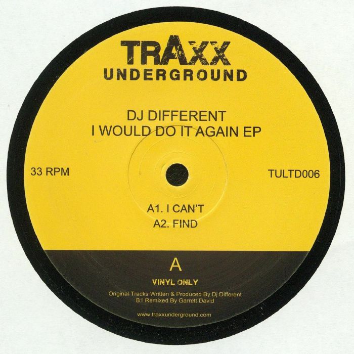 DJ DIFFERENT - I Would Do It Again EP