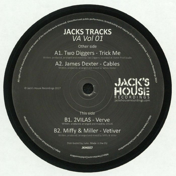 TWO DIGGERS/JAMES DEXTER/2VILAS/MIFFY & MILLER - Jacks Tracks VA Vol 01