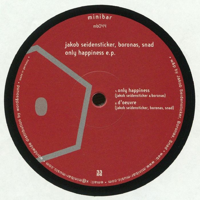 SEIDENSTICKER, Jakob/BORONAS/SNAD - Only Happiness EP