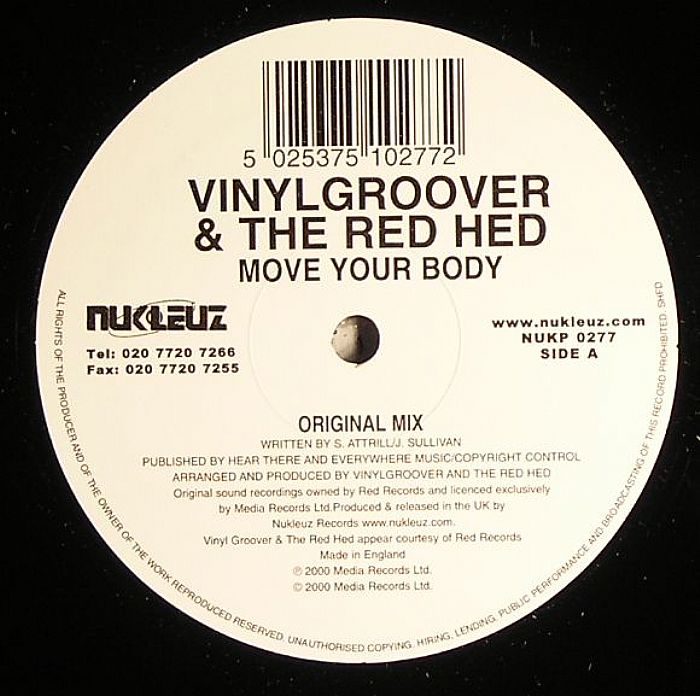 VINYL GROOVER & THE RED HED - Move Your Body