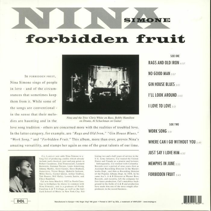 SIMONE, Nina - Forbidden Fruit (reissue)