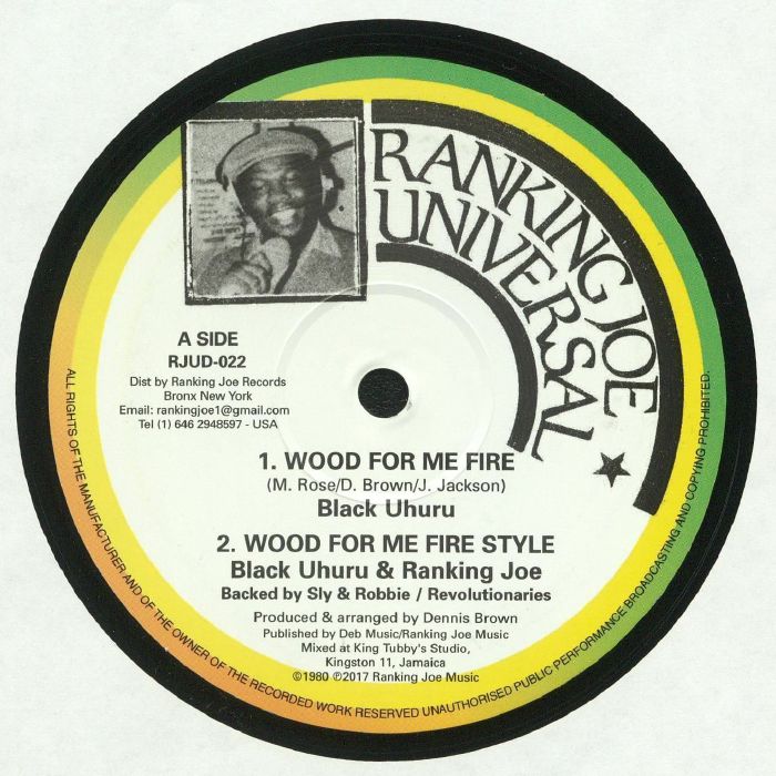 BLACK UHURU/RANKING JOE - Wood For Me Fire (reissue)