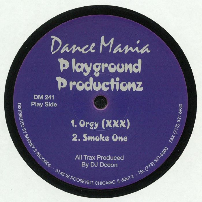 PLAYGROUND PRODUCTIONZ - Orgy (reissue)