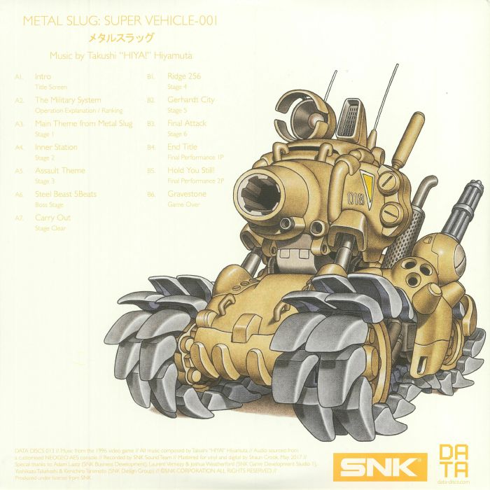 Takushi HIYAMUTA Metal Slug (Soundtrack) Vinyl at Juno