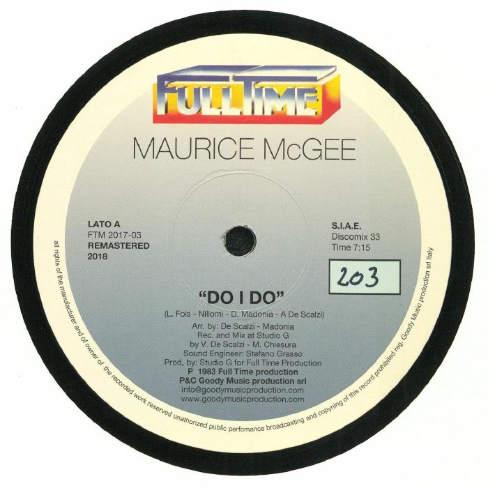McGEE, Maurice - Do I Do (remastered)