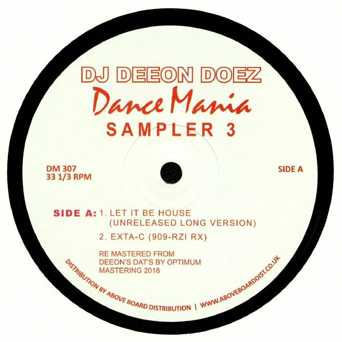 DJ DEEON - Doez Dance Mania Sampler 3 (reissue)