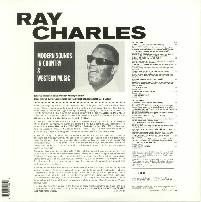 charles, ray - modern sounds in country & western music