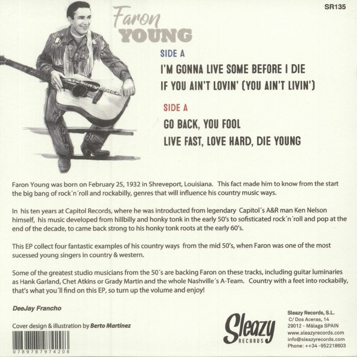YOUNG, Faron - I'm Gonna Live Some Before I Die