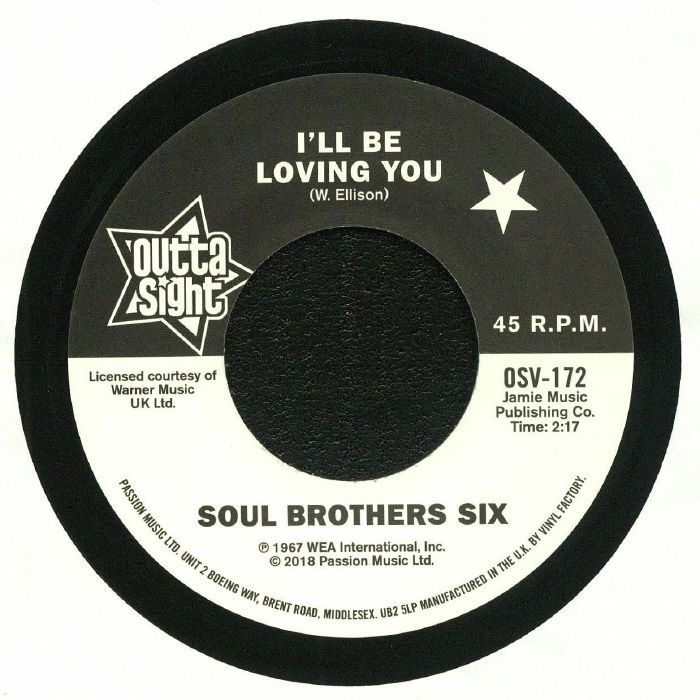 SOUL BROTHERS SIX/WILLIE TEE - I'll Be Loving You