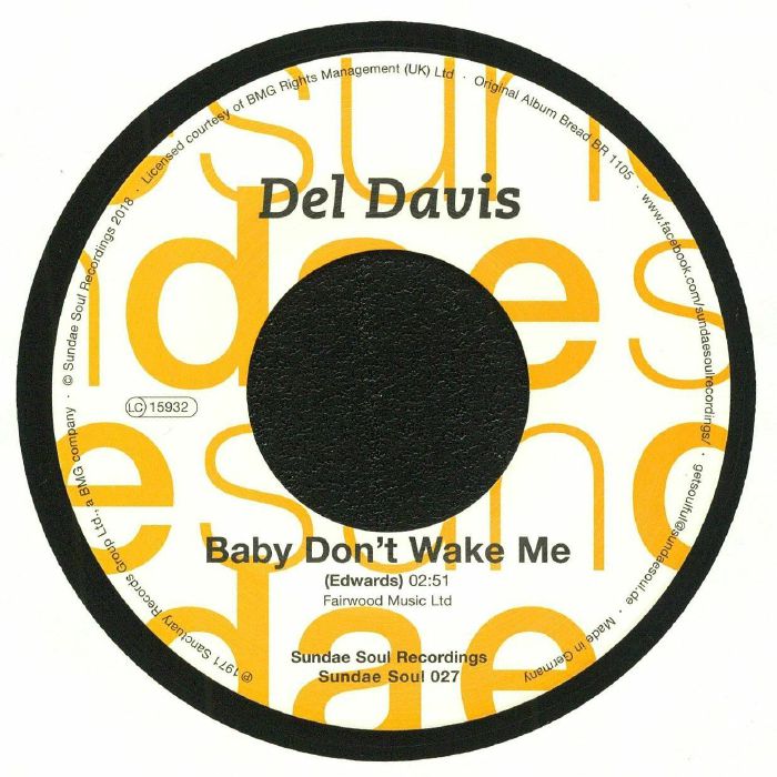 DAVIS, Del/THE CHOSEN FEW - Baby Don't Wake Me