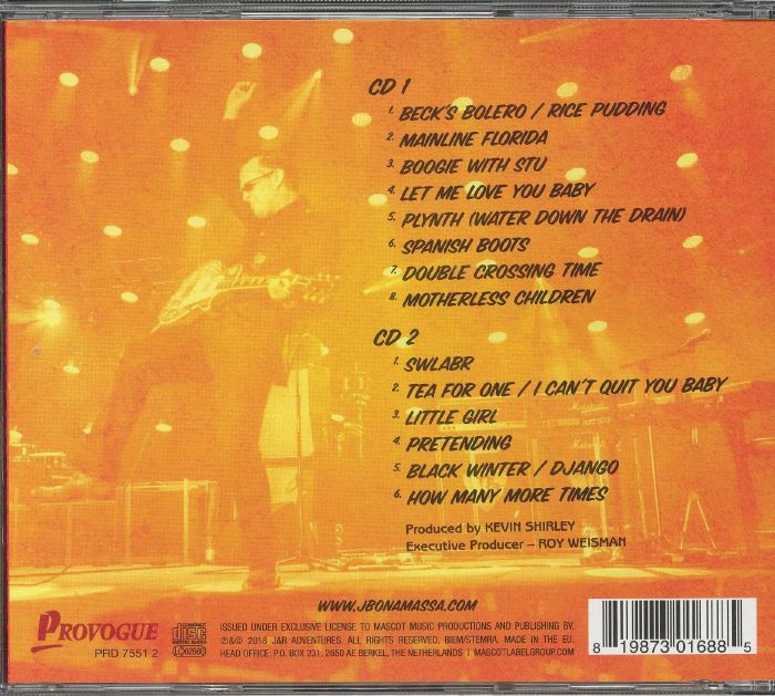 Joe BONAMASSA British Blues Explosion Live CD at Juno Records.