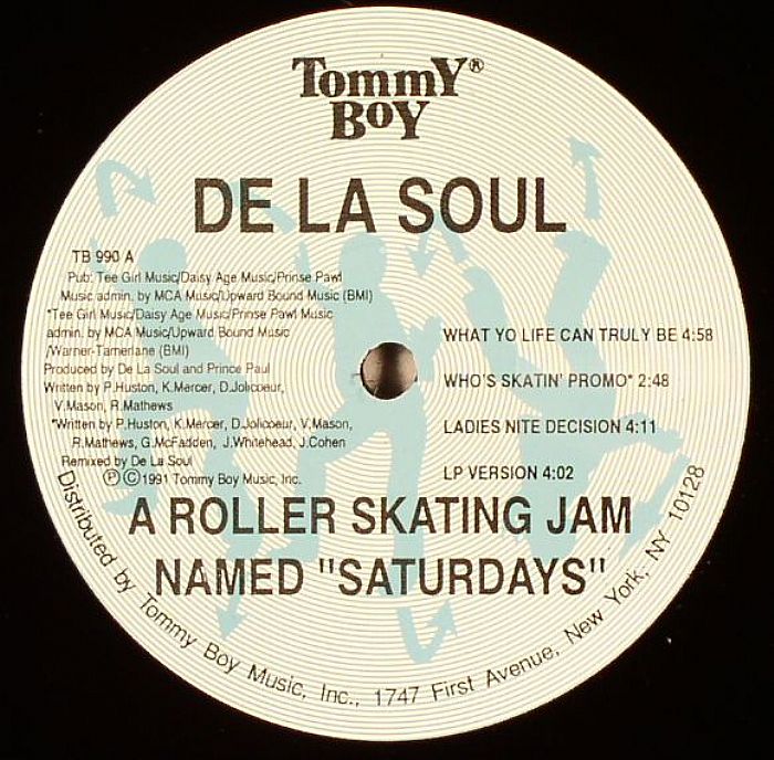 DE LA SOUL - A Roller Skating Jam Named Saturdays