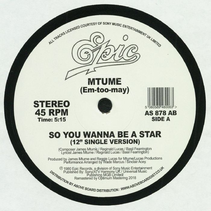 MTUME - So You Wanna Be A Star (remastered)