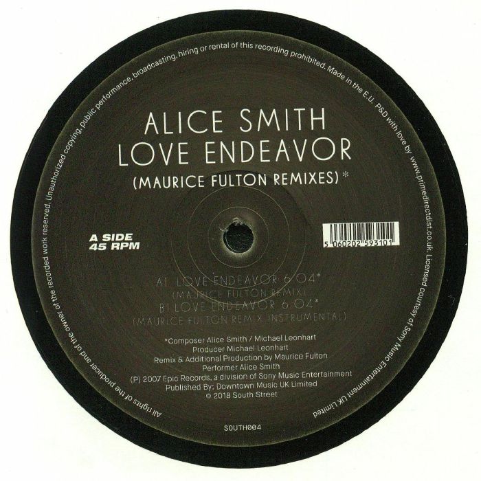 SMITH, Alice - Love Endeavor: Maurice Fulton Remixes