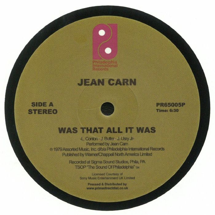 CARN, Jean - Was That All It Was (reissue) (Record Store Day 2018)