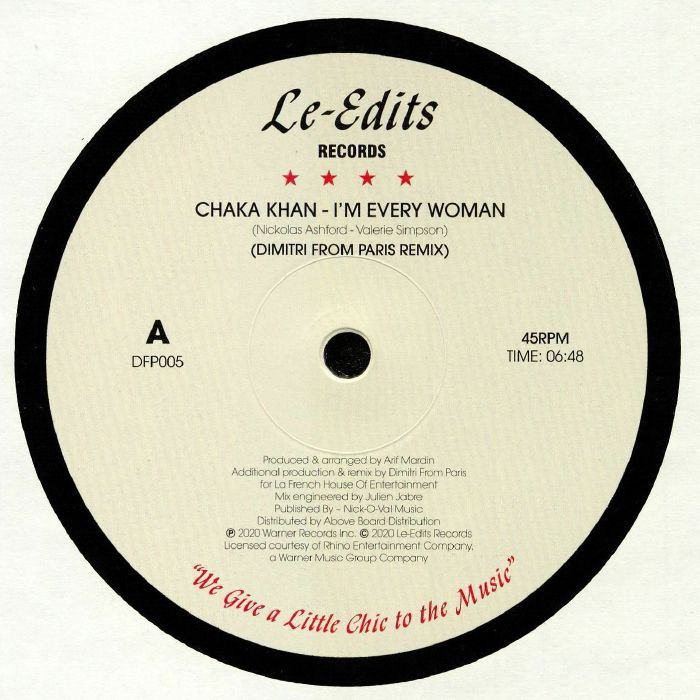 CHAKA KHAN - I'm Every Woman (Dimitri From Paris remixes)