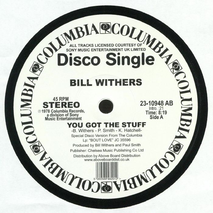 WITHERS, Bill - You Got The Stuff (reissue)