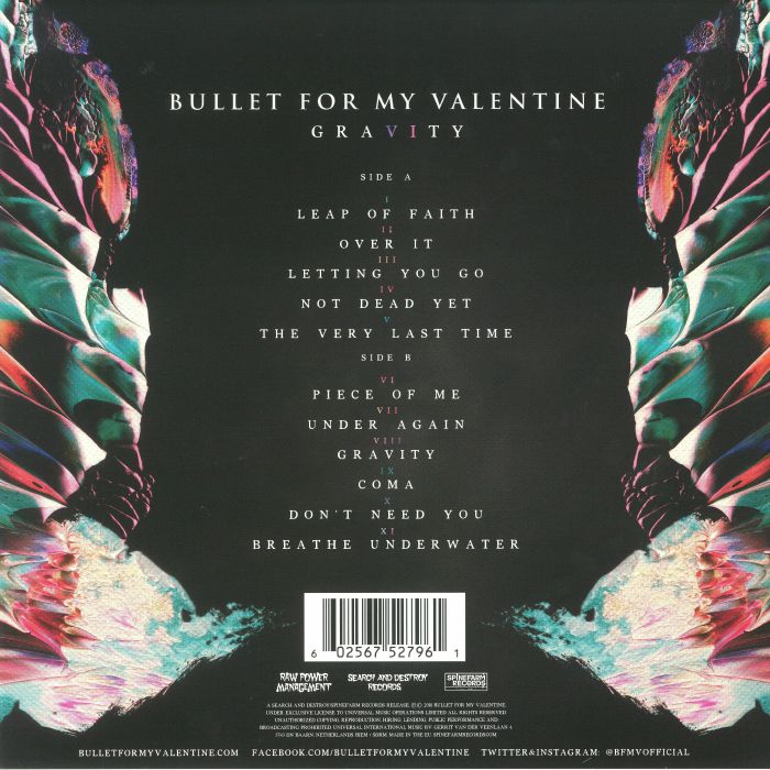 BULLET FOR MY VALENTINE Gravity Vinyl at Juno Records.