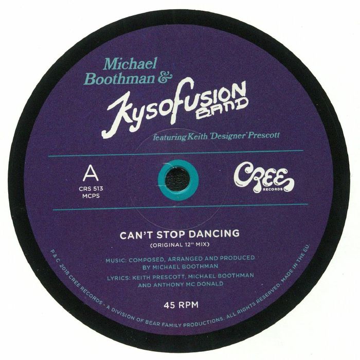 BOOTHMAN, Michael/KYSOFUSION BAND feat KEITH PRESCOTT - Can't Stop Dancing